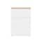 Martha Stewart Brody Clear Plastic Storage Organizer Bins W/Light Natural Paulownia Wood Lid, Small, 3.75x3in, 3PK BE-PB4517-3WD-CL-NT-MS - alternate 8
